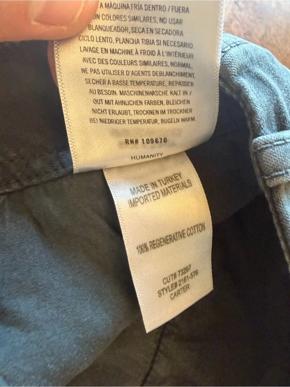 NWT Citizens of Humanity Carter Utility Pant Washed Black Sz 29 $238